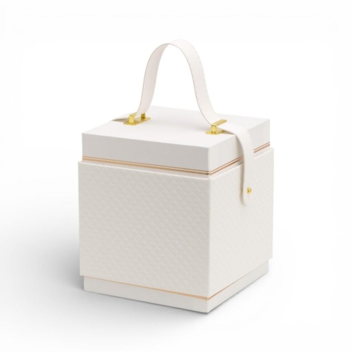 SCATOLA QUADRA JOY WHITE 126X123X126